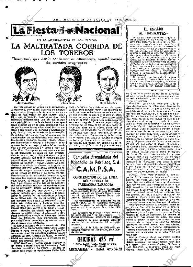 ABC MADRID 20-07-1976 página 74