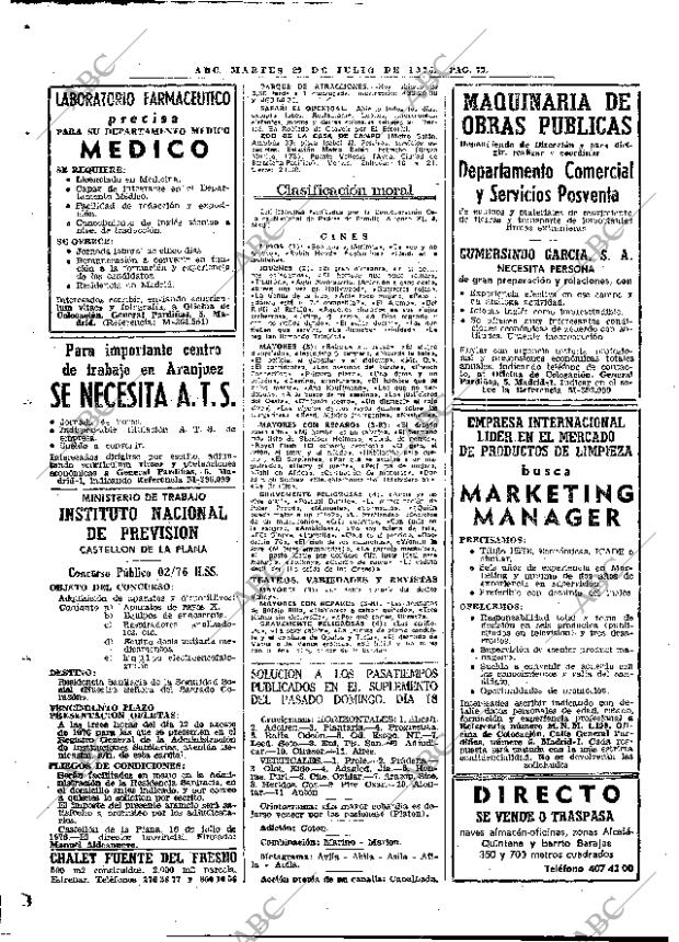 ABC MADRID 20-07-1976 página 84