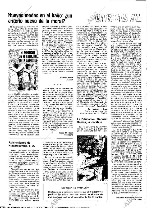 BLANCO Y NEGRO MADRID 24-07-1976 página 12