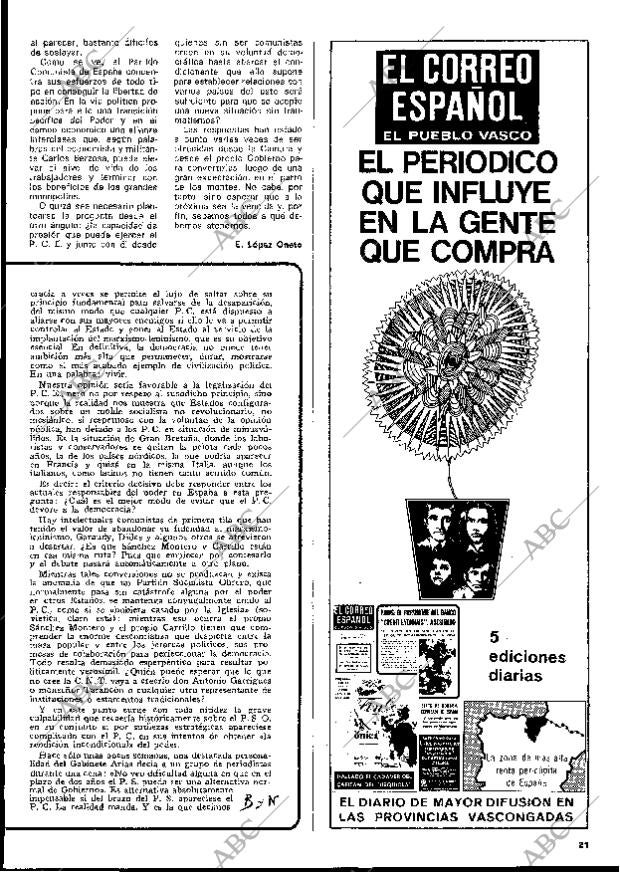 BLANCO Y NEGRO MADRID 24-07-1976 página 21