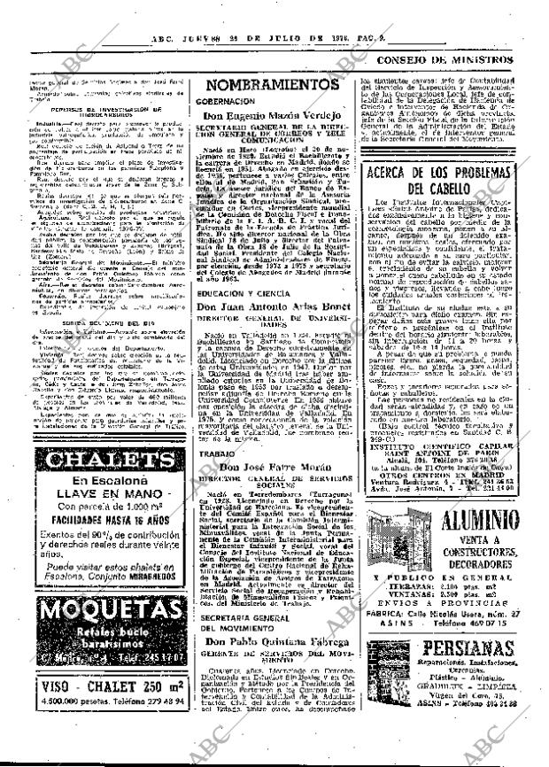 ABC MADRID 29-07-1976 página 21