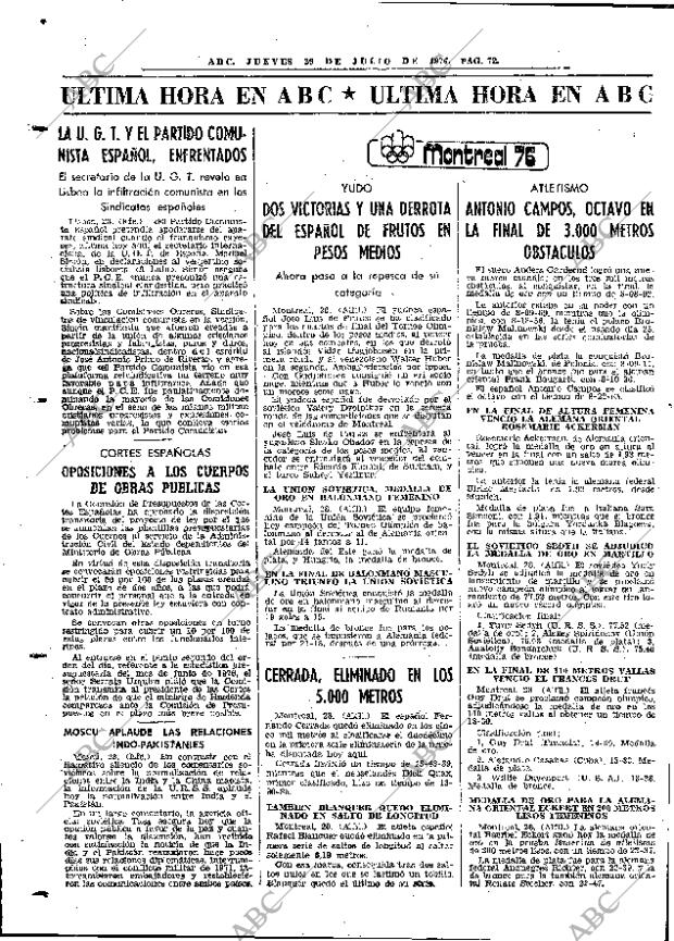 ABC MADRID 29-07-1976 página 84