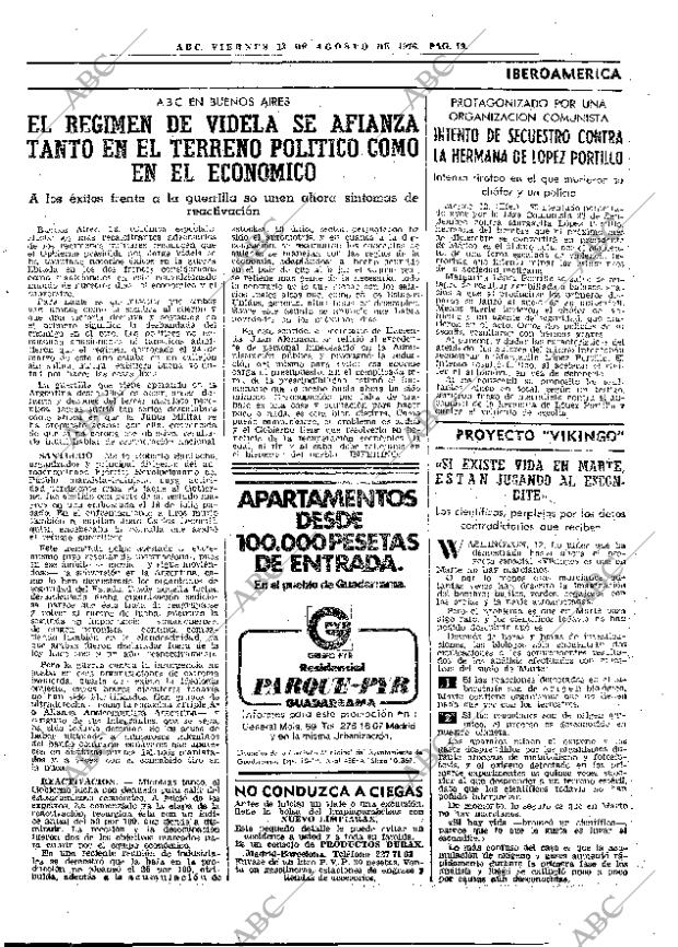 ABC MADRID 13-08-1976 página 31