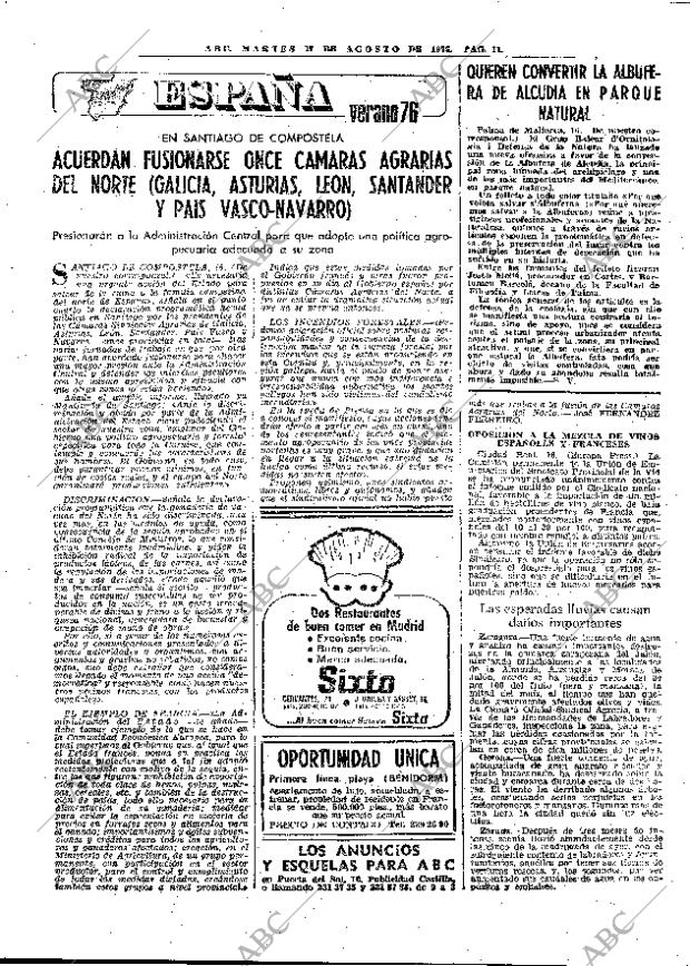 ABC MADRID 17-08-1976 página 19