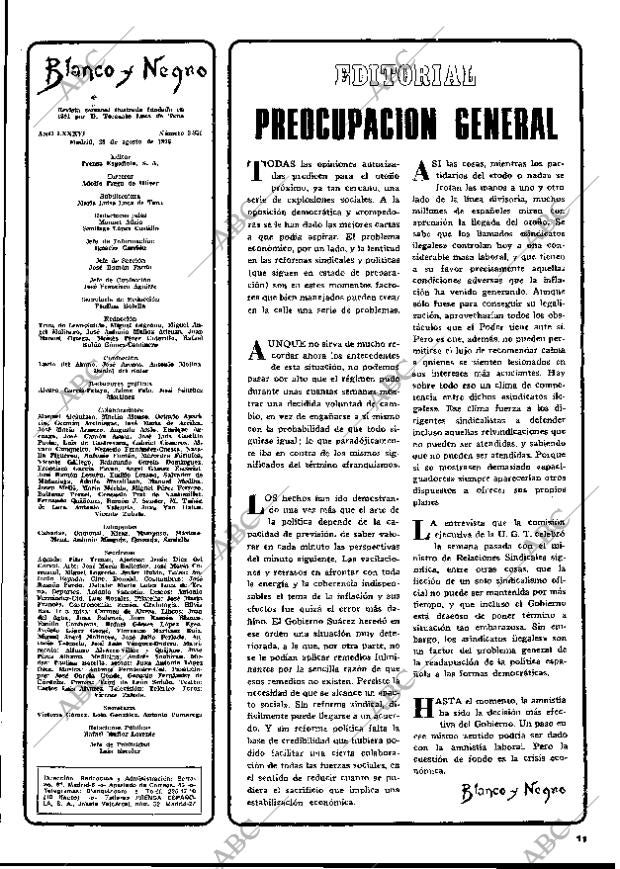 BLANCO Y NEGRO MADRID 28-08-1976 página 11