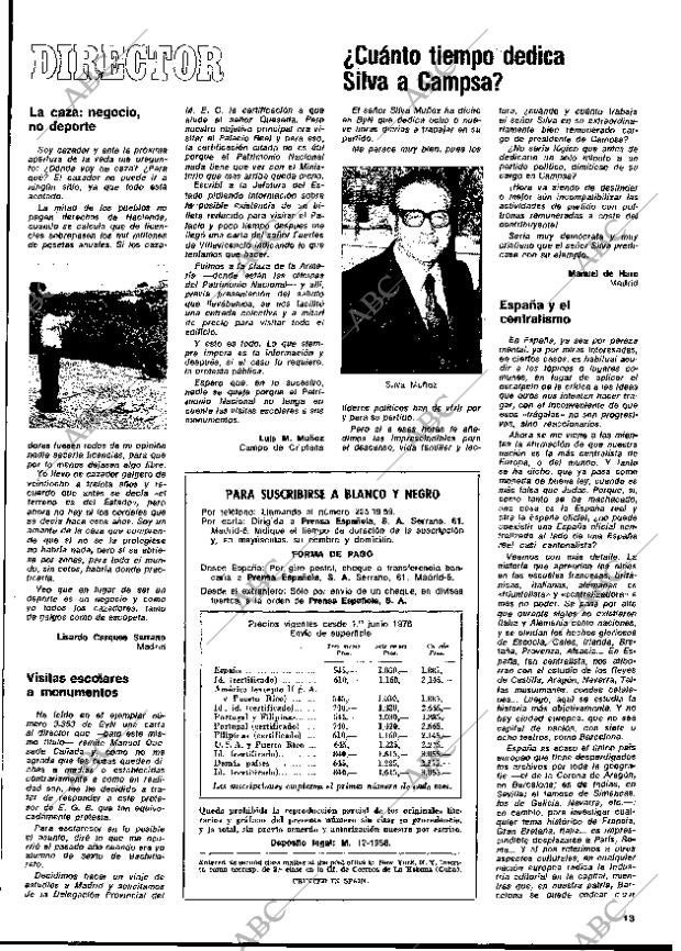 BLANCO Y NEGRO MADRID 28-08-1976 página 13