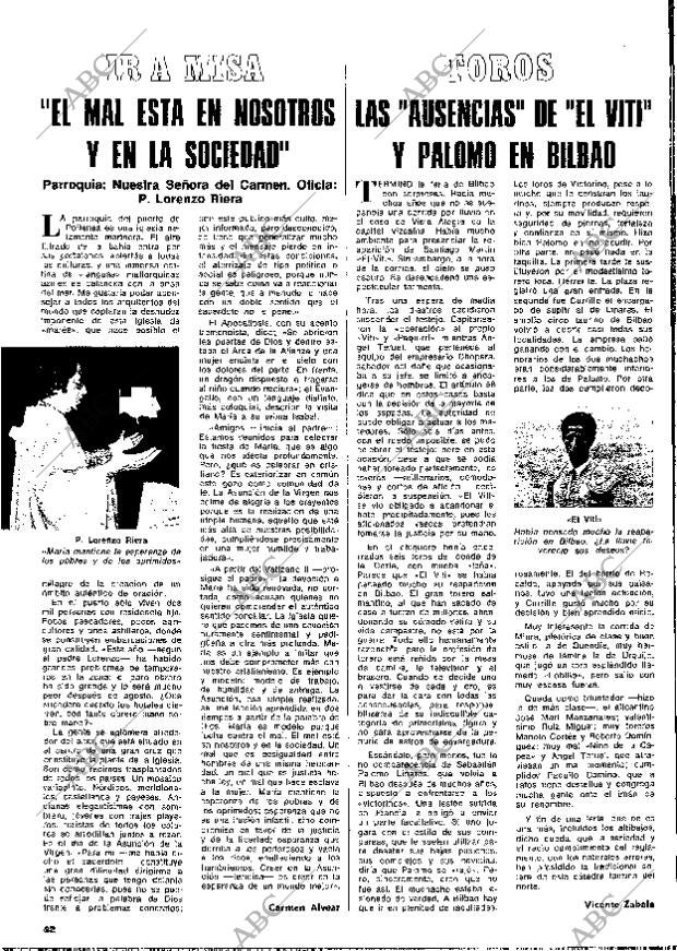 BLANCO Y NEGRO MADRID 28-08-1976 página 62
