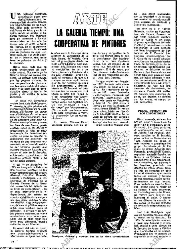 BLANCO Y NEGRO MADRID 28-08-1976 página 74