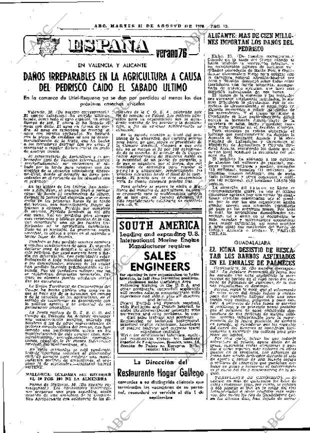ABC MADRID 31-08-1976 página 20