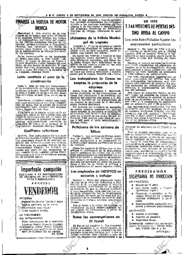 ABC SEVILLA 02-09-1976 página 22