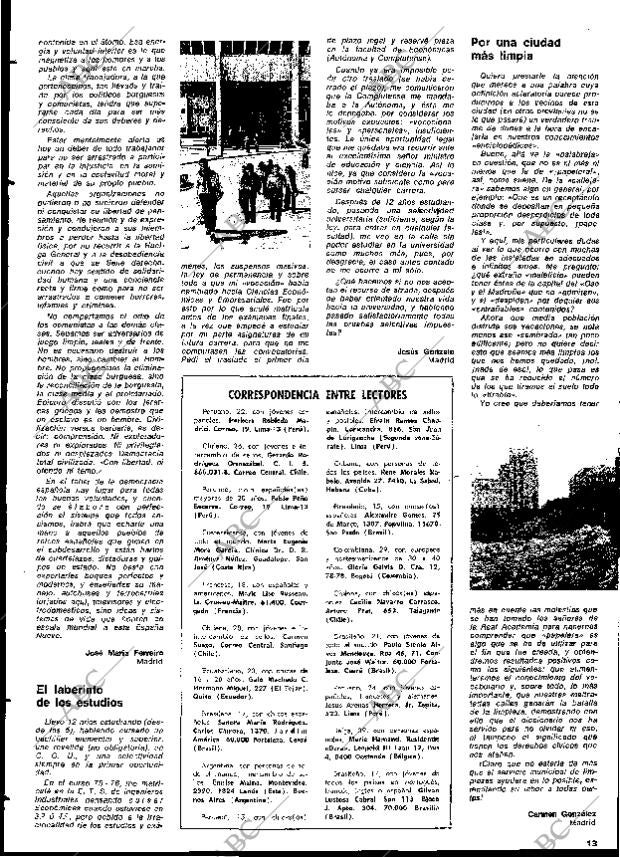 BLANCO Y NEGRO MADRID 11-09-1976 página 13