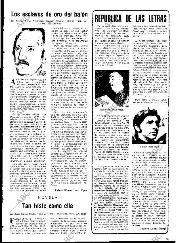 BLANCO Y NEGRO MADRID 11-09-1976 página 49