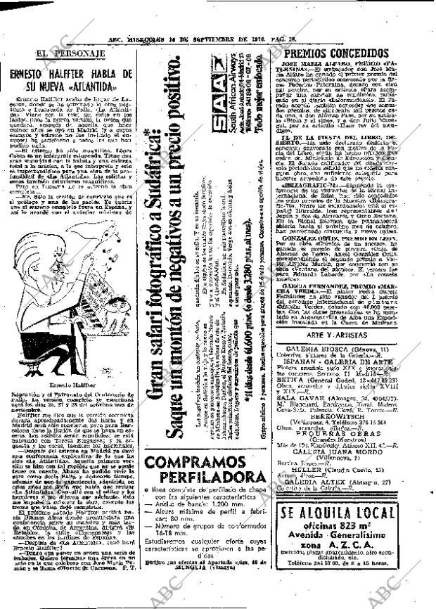 Periodico Abc Madrid 15 09 1976 Portada Archivo Abc