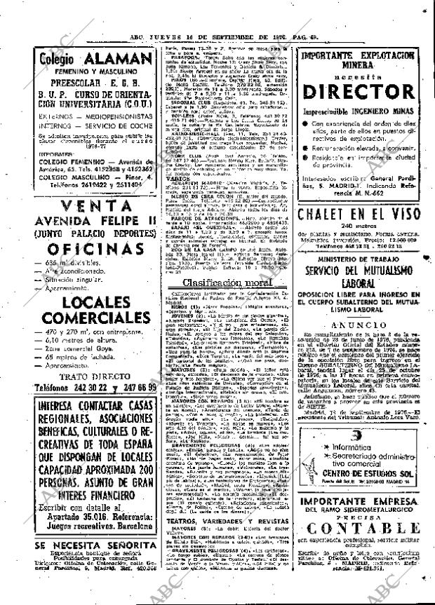 ABC MADRID 16-09-1976 página 85