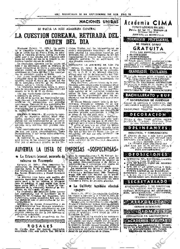 ABC MADRID 22-09-1976 página 45