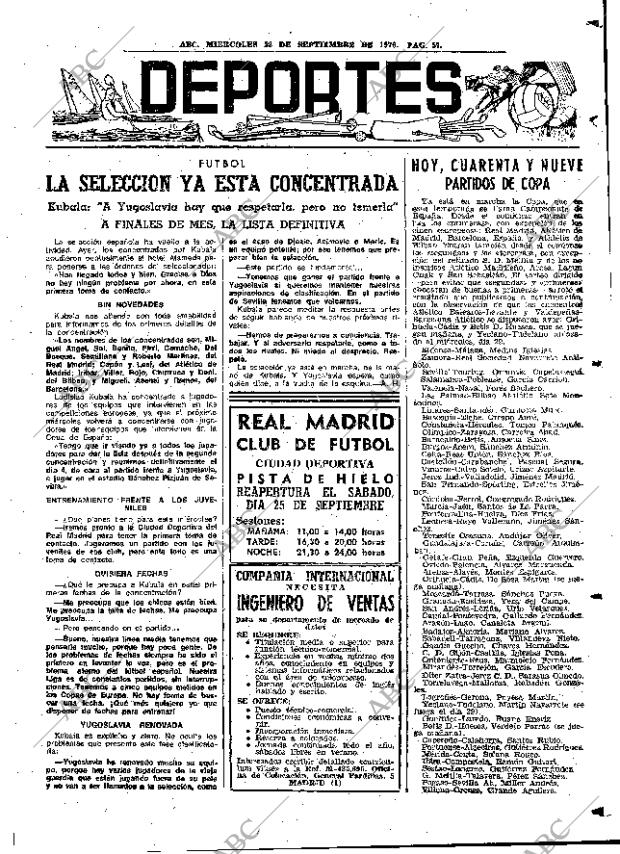 ABC MADRID 22-09-1976 página 73