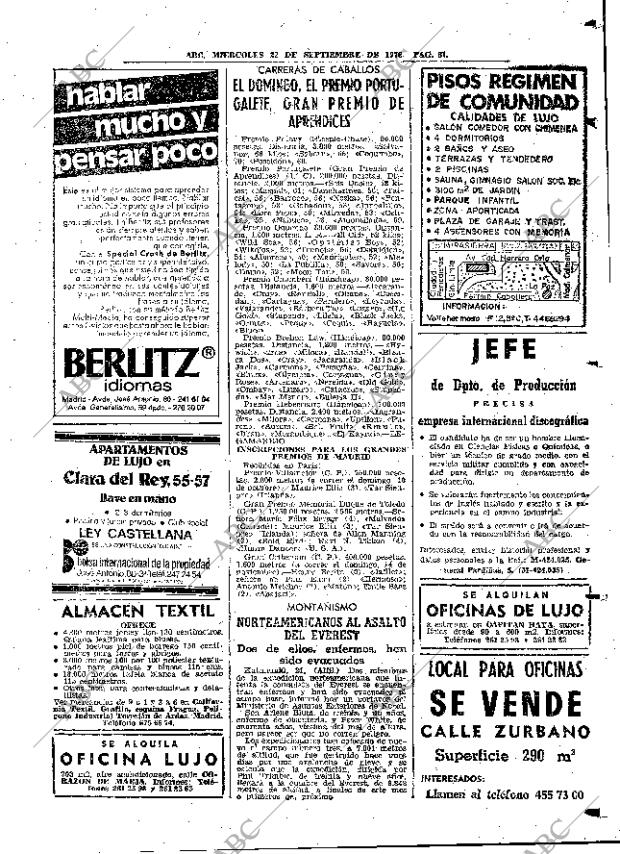 ABC MADRID 22-09-1976 página 77