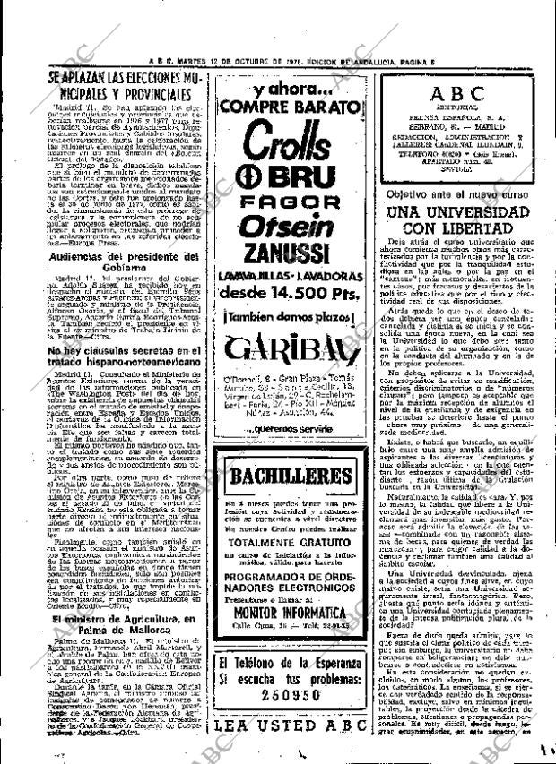 ABC SEVILLA 12-10-1976 página 35