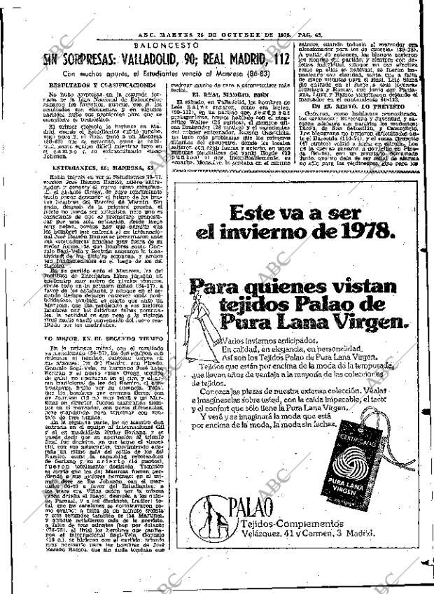 ABC MADRID 26-10-1976 página 85