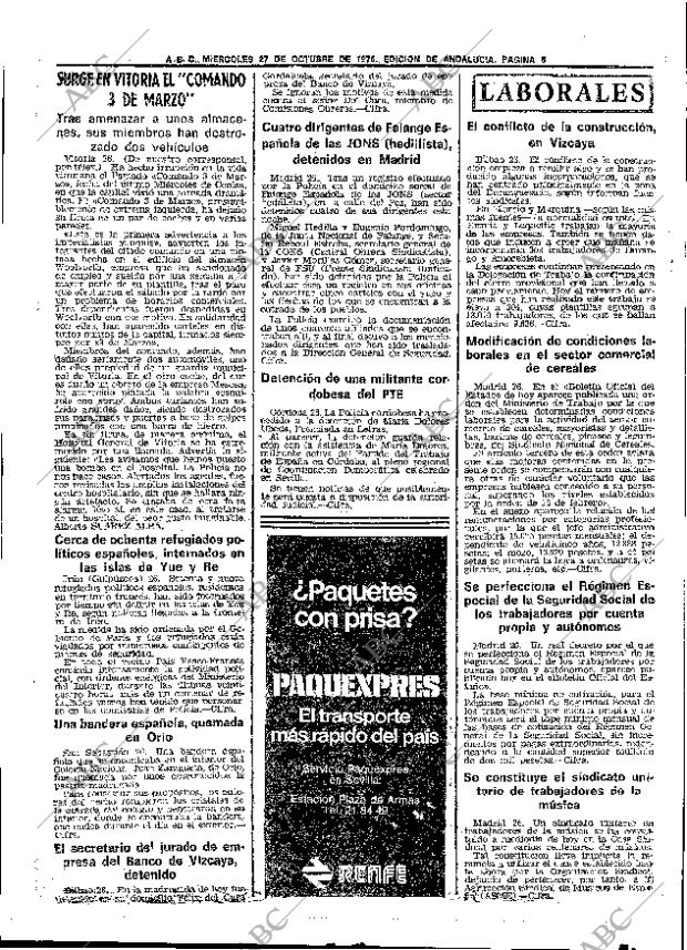 ABC SEVILLA 27-10-1976 página 20
