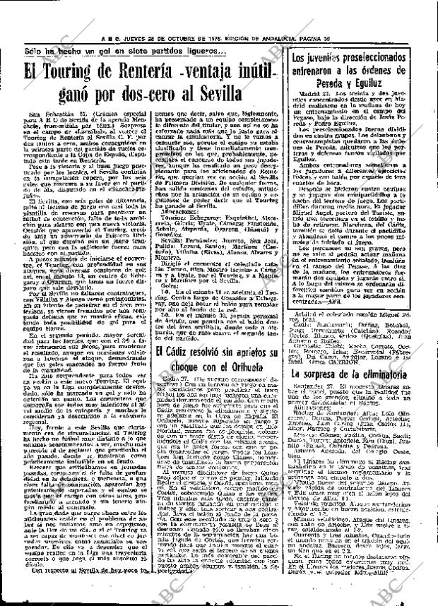 ABC SEVILLA 28-10-1976 página 44