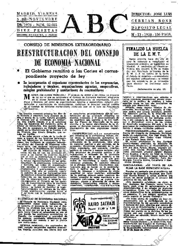 ABC MADRID 05-11-1976 página 25