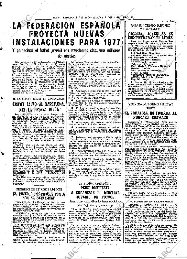 ABC MADRID 06-11-1976 página 66