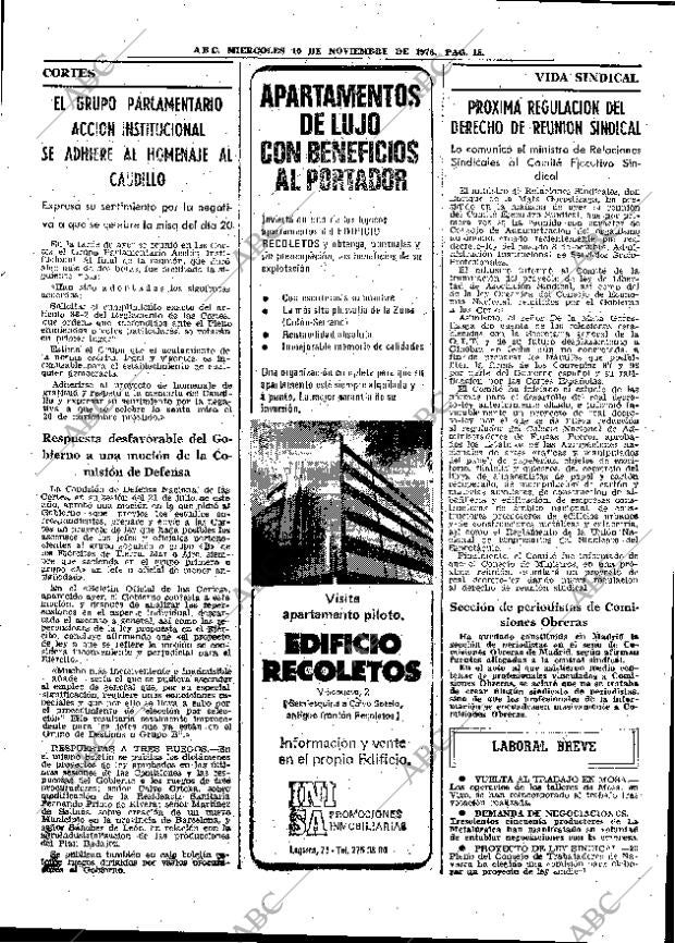 ABC MADRID 10-11-1976 página 25