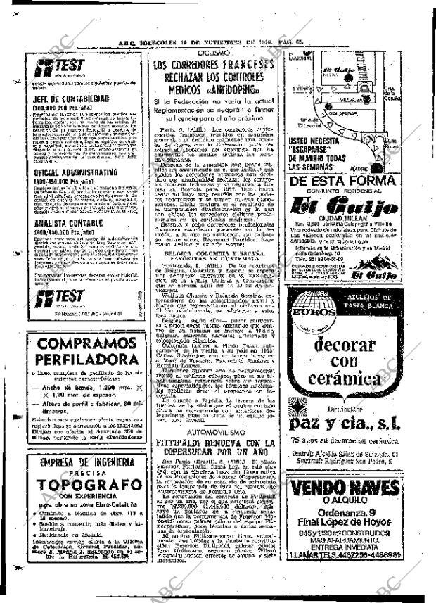 ABC MADRID 10-11-1976 página 72