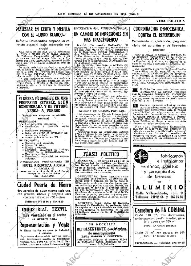 ABC MADRID 14-11-1976 página 25