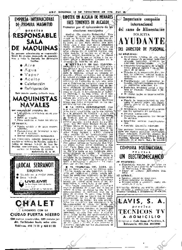 ABC MADRID 14-11-1976 página 42