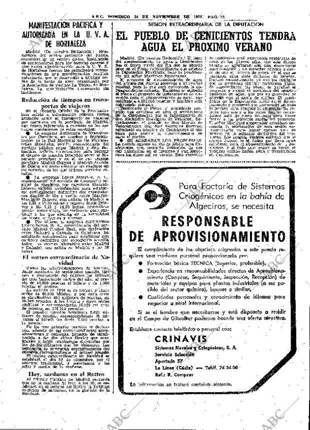 ABC MADRID 14-11-1976 página 43