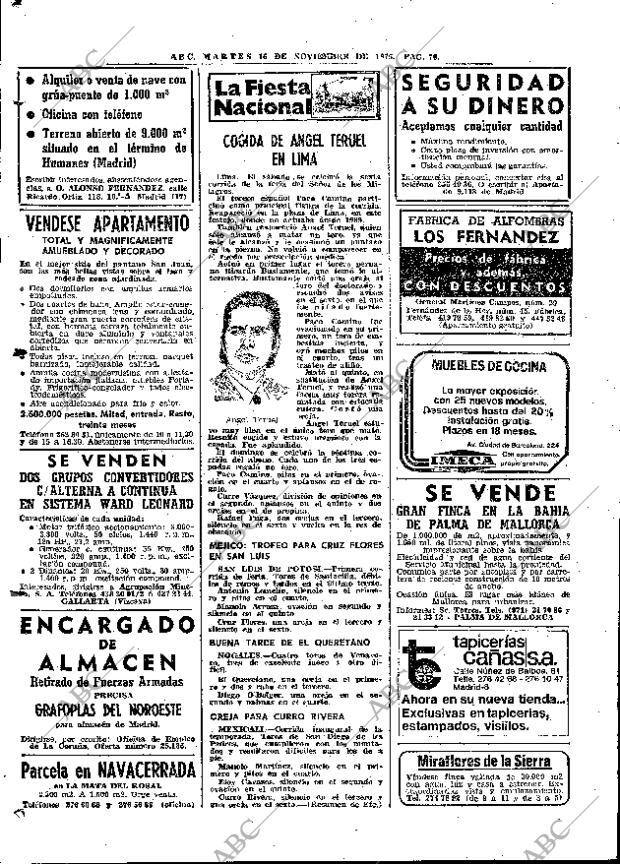 ABC MADRID 16-11-1976 página 90