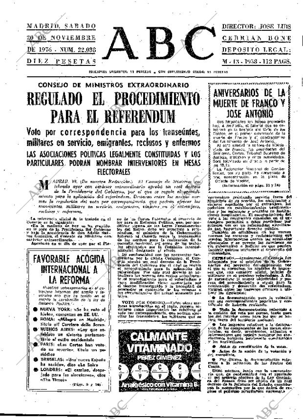 ABC MADRID 20-11-1976 página 17