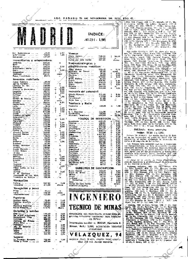 ABC MADRID 20-11-1976 página 63