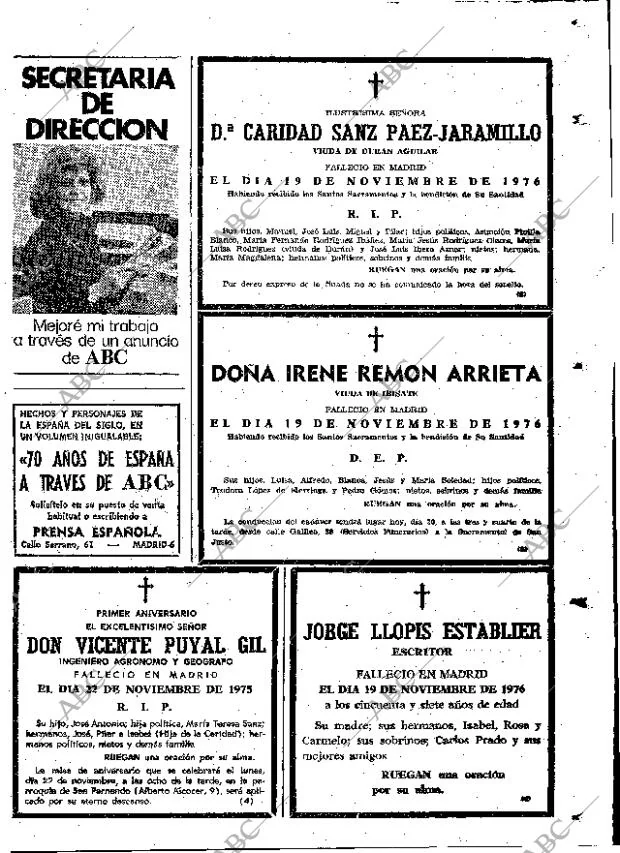 ABC MADRID 20-11-1976 página 93