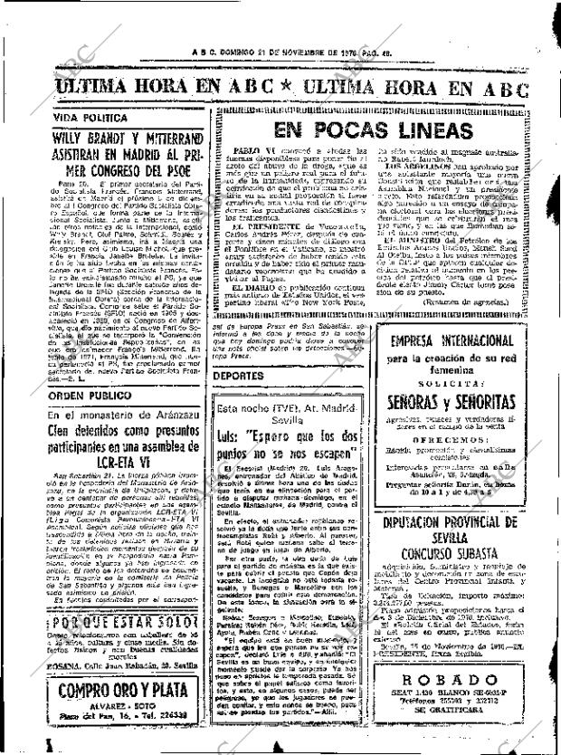 ABC SEVILLA 21-11-1976 página 78