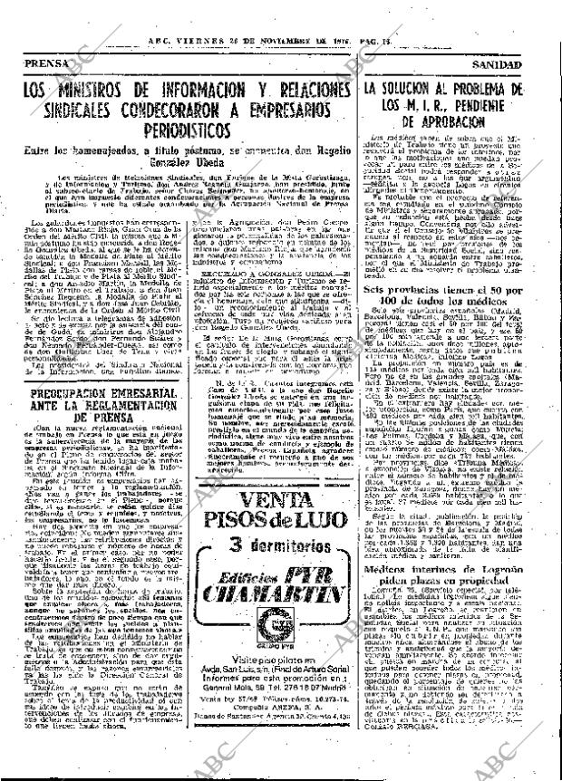 ABC MADRID 26-11-1976 página 31