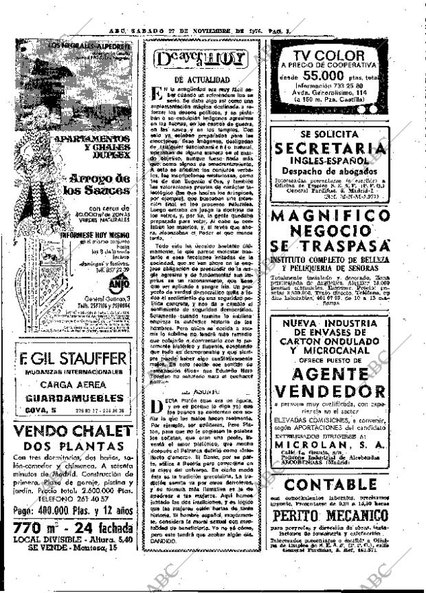 ABC MADRID 27-11-1976 página 17