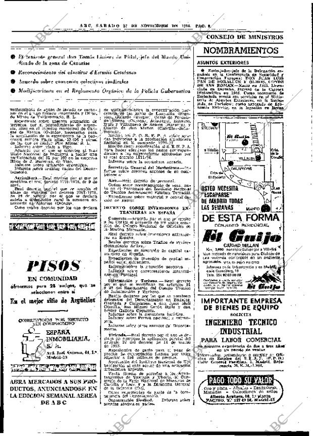 ABC MADRID 27-11-1976 página 21