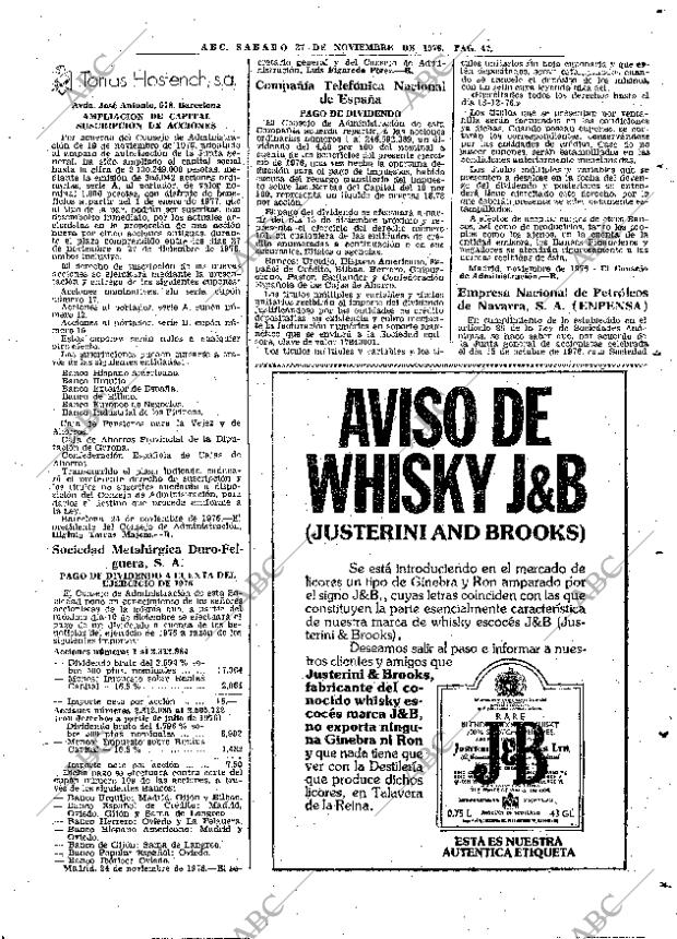 ABC MADRID 27-11-1976 página 59