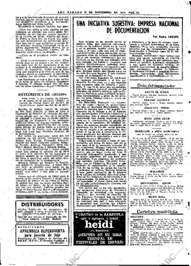 ABC MADRID 27-11-1976 página 73
