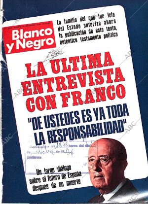 BLANCO Y NEGRO MADRID 27-11-1976 página 1