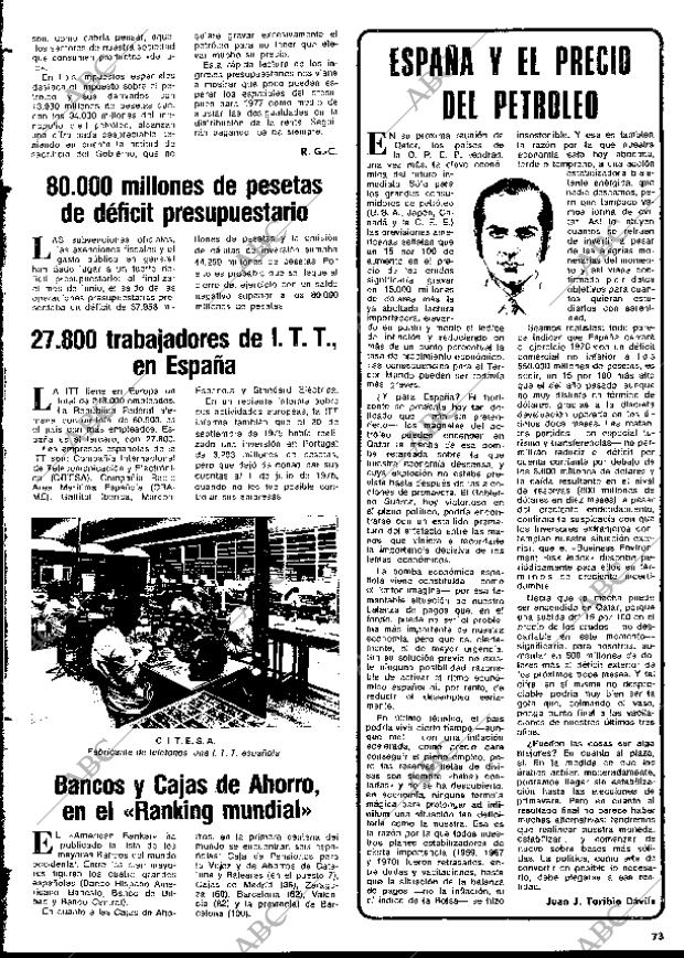 BLANCO Y NEGRO MADRID 27-11-1976 página 73