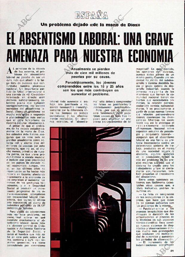 BLANCO Y NEGRO MADRID 04-12-1976 página 21