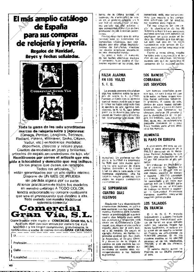 BLANCO Y NEGRO MADRID 04-12-1976 página 42