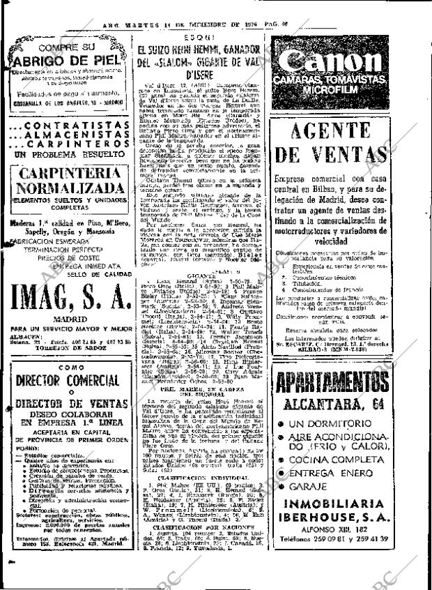 ABC MADRID 14-12-1976 página 86