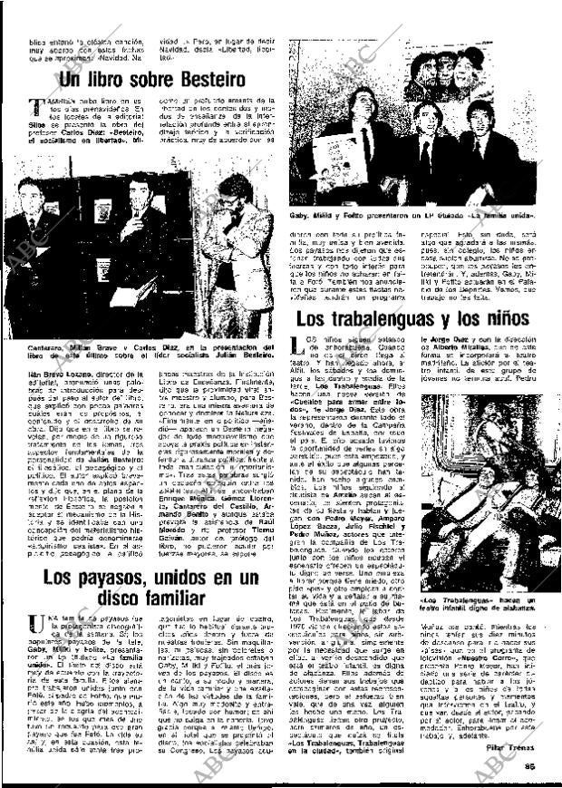 BLANCO Y NEGRO MADRID 18-12-1976 página 85