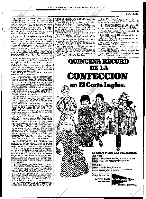 ABC SEVILLA 22-12-1976 página 61