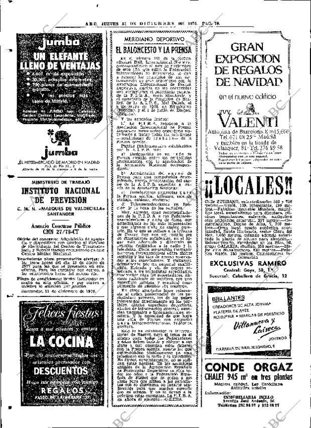 ABC MADRID 23-12-1976 página 86